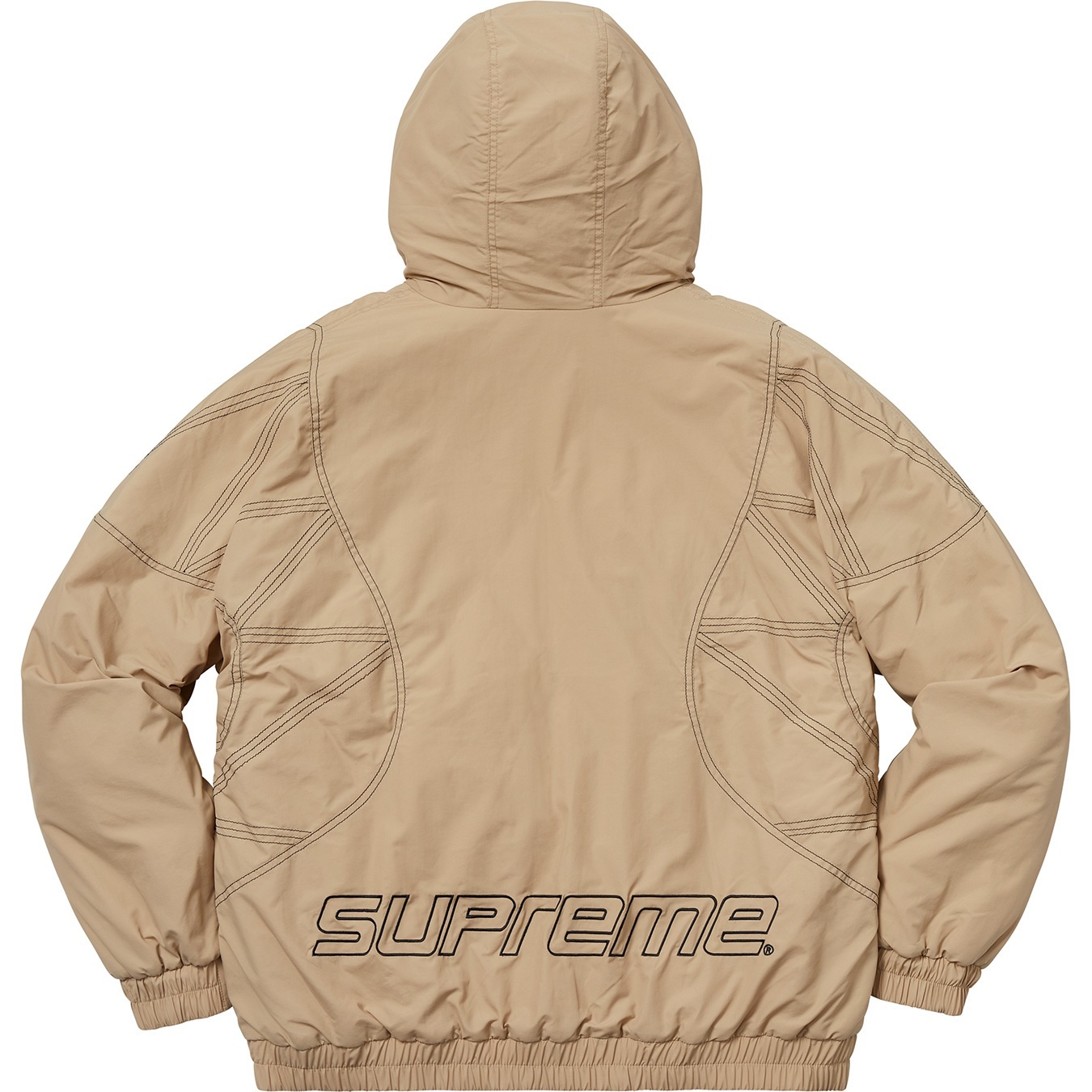 Zig Zag Stitch Puffy Jacket view 6